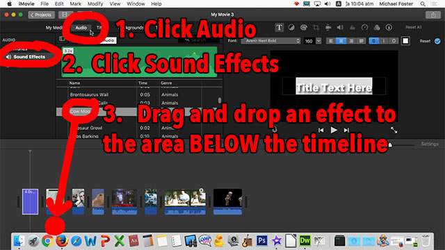 add sound effect