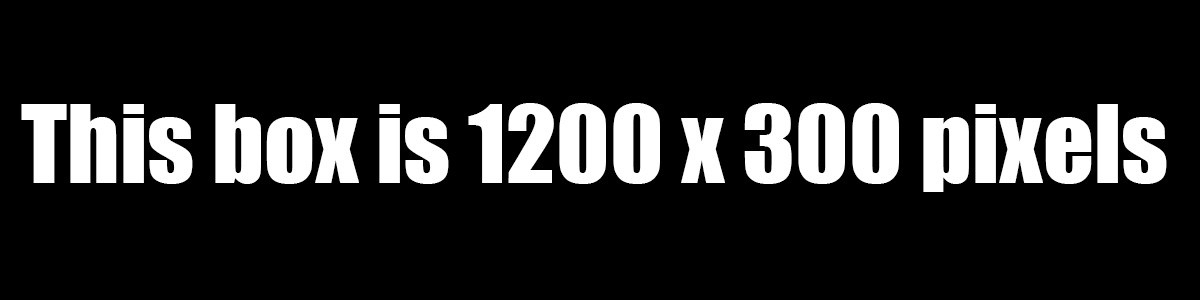 1200x300 pixel box